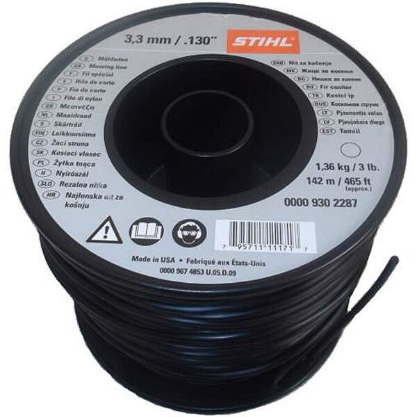Косильна струна STIHL 3,3 мм x 137 м кругла (00009302287)