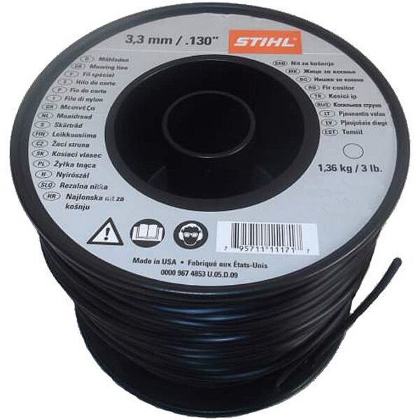 Косильна струна STIHL 3,3 мм x 137 м квадратна (00009302622)