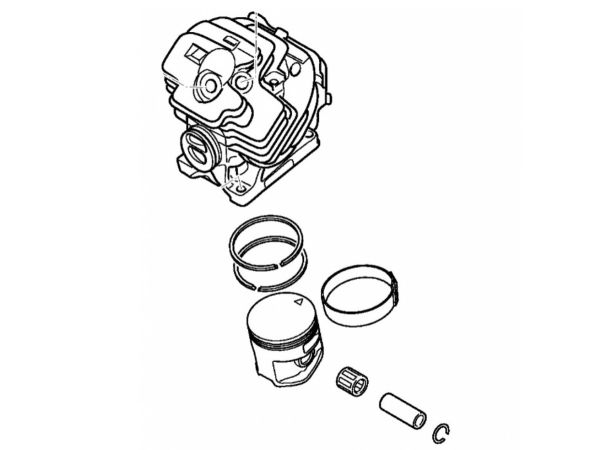 Циліндр з поршнем діаметром 39 мм STIHL 11480201204