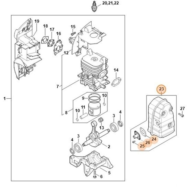 Шумоглушник STIHL 42441400601