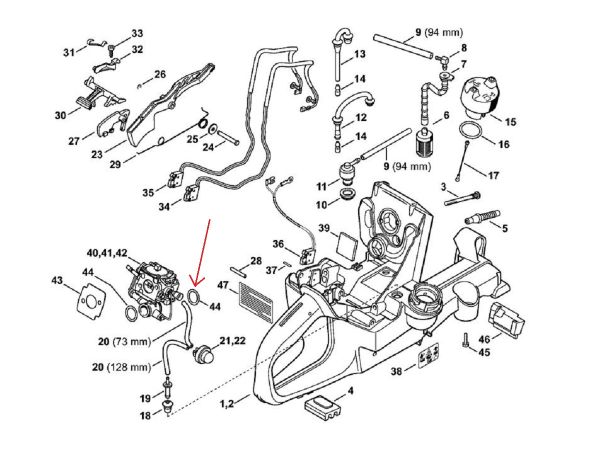 Кругле ущільнююче кільце STIHL 96459457588