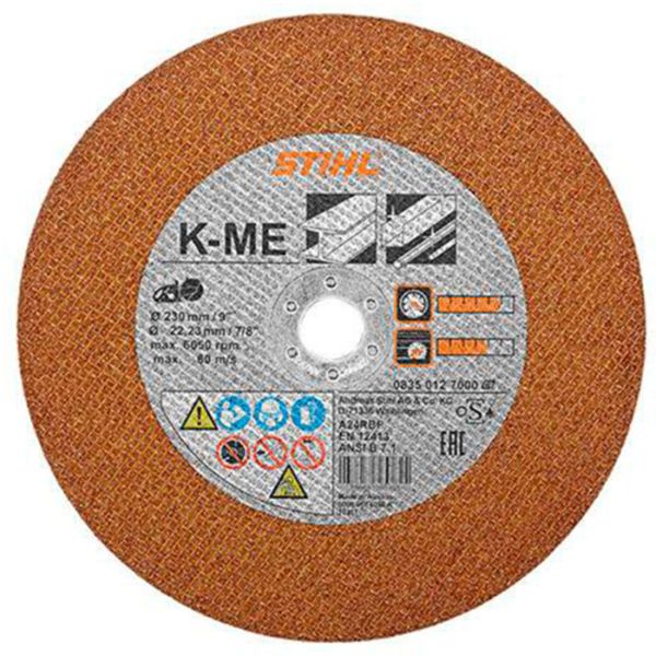 Відрізний диск по металу STIHL 230 мм х 22,23 мм (08350127000)