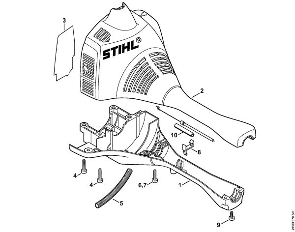 Кожух STIHL 41400801603
