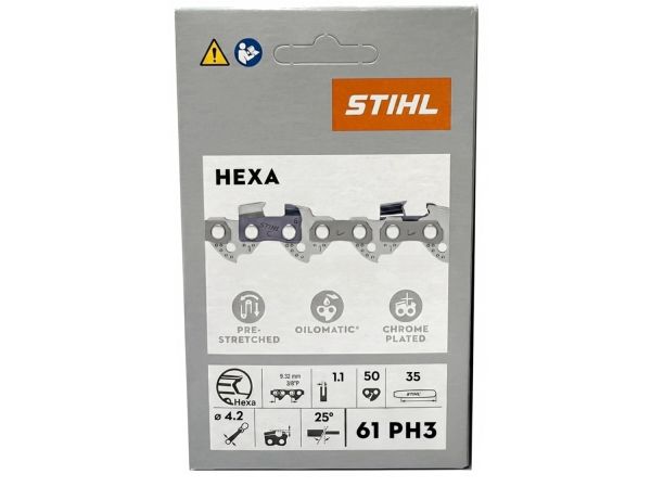 Ланцюг STIHL 61 PH3 Picco Hexa, 35 см, 3/8″, 1.1 мм, 50 z (31380000050)