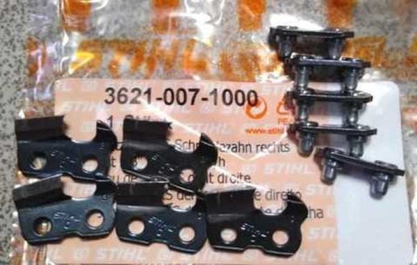 Ремкомплект STIHL правый - режущие зубья (5 шт.) и заклепки (5 шт.) (36210071000)