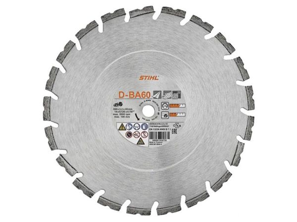 Алмазний відрізний диск по асфальту STIHL D-BA60, 400 мм х 3 мм (08350947011)
