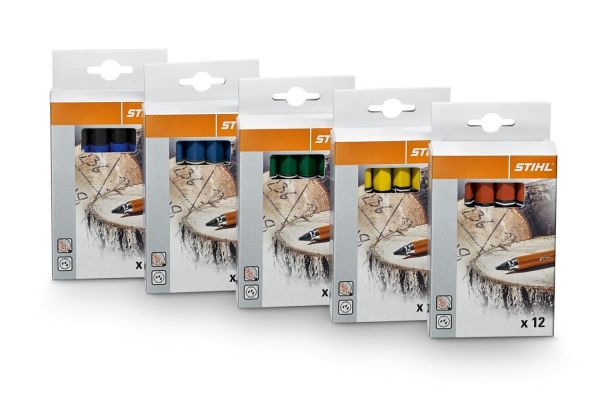 Крейда STIHL для маркування стовбурів дерев, червоні 12 шт. (00008811501)