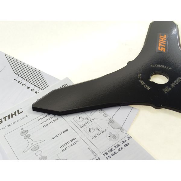 Ніж для чагарників STIHL 350 мм - 3 пелюстки для FS 560 (41107134100)