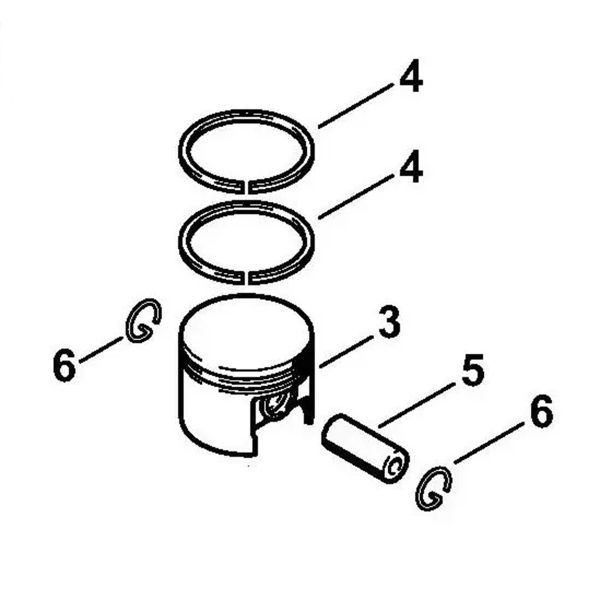 Поршень діаметром 38 мм STIHL 11480302012