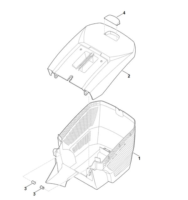 Нижня частина травозбірника STIHL 63387039601