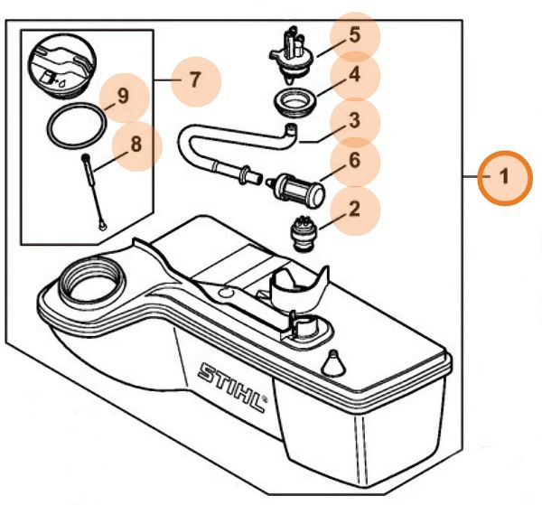 Паливний бак STIHL 42443500407