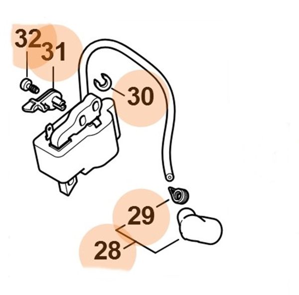 Модуль запалювання STIHL 11484001305