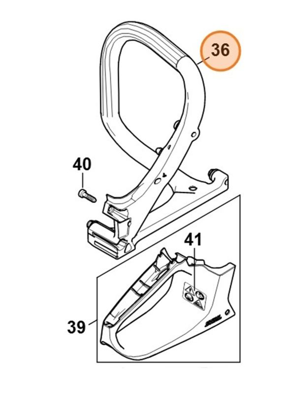 Трубчатая рукоятка STIHL 11487911704