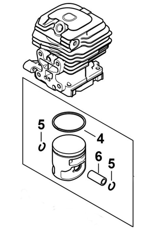 Циліндр з поршнем діаметром 40,5 мм STIHL 11480201207