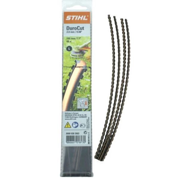 Косильна струна STIHL 2,0 мм х 195 мм зубчаста 20 шт. (00009303503)