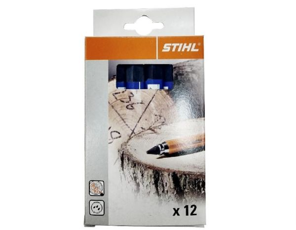Крейда STIHL для маркування стовбурів дерев, сині 12 шт. (00008811500)