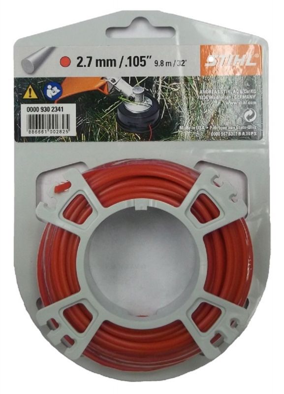 Косильна струна STIHL 2,7 мм х 9 м кругла (00009302341)