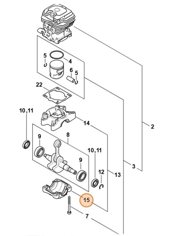 Поддон картера STIHL 11480212504