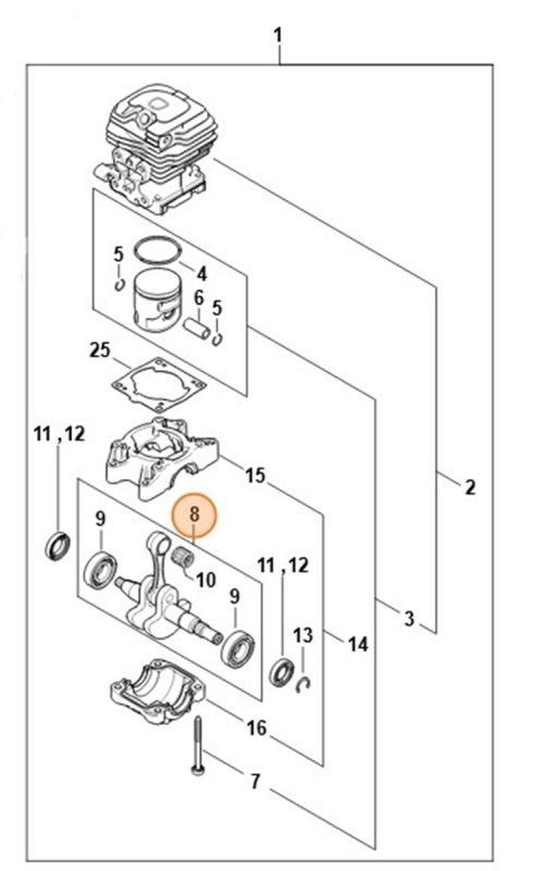Колінчастий вал STIHL 11480300407
