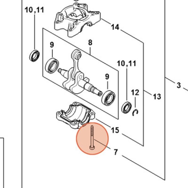 Саморіз STIHL з головкою IS D5x55 90754784258