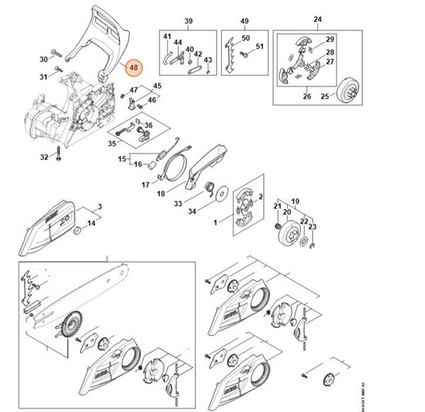 Пристрій для захисту рук STIHL 11487924900